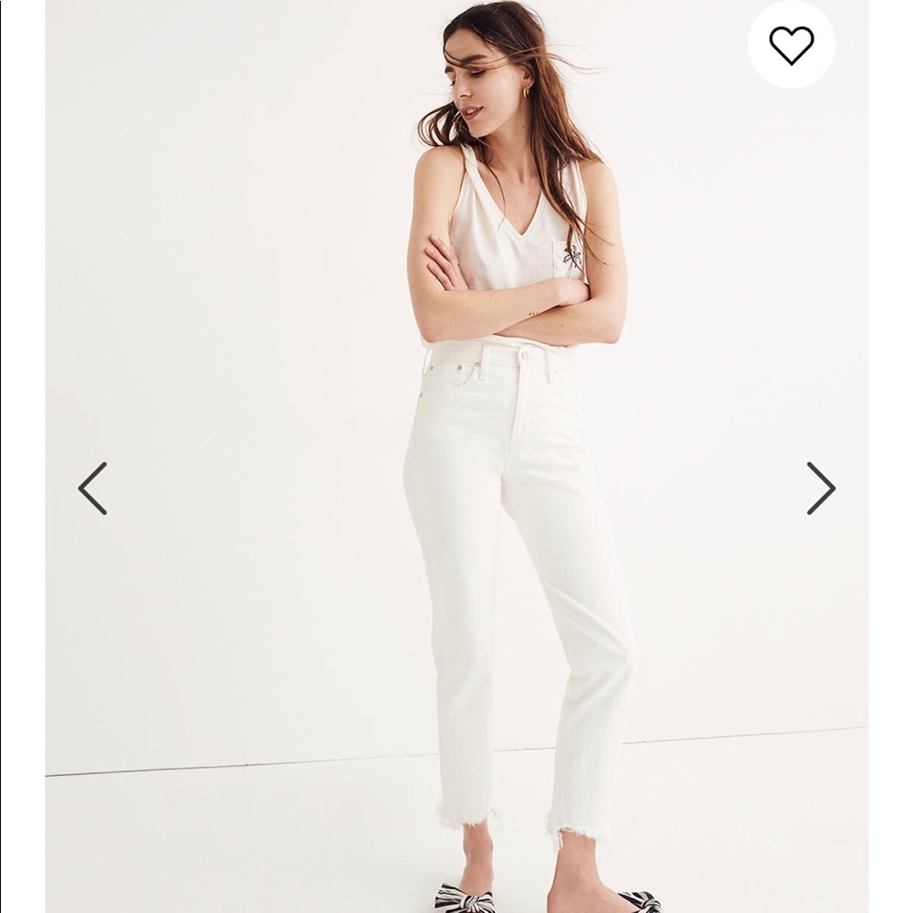 Madewell White perfect vintage jeans